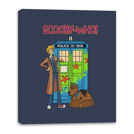 Scooby-Who - Canvas Wraps Canvas Wraps RIPT Apparel 16x20 / Navy