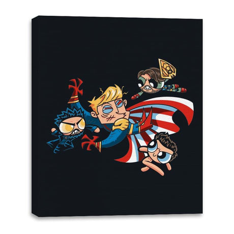 Scorchedpuff Boys - Canvas Wraps Canvas Wraps RIPT Apparel 16x20 / Black