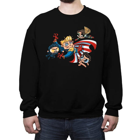 Scorchedpuff Boys - Crew Neck Sweatshirt Crew Neck Sweatshirt RIPT Apparel Small / Black