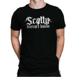 Scotty Doesn't Know - Mens Premium T-Shirts RIPT Apparel Small / Black