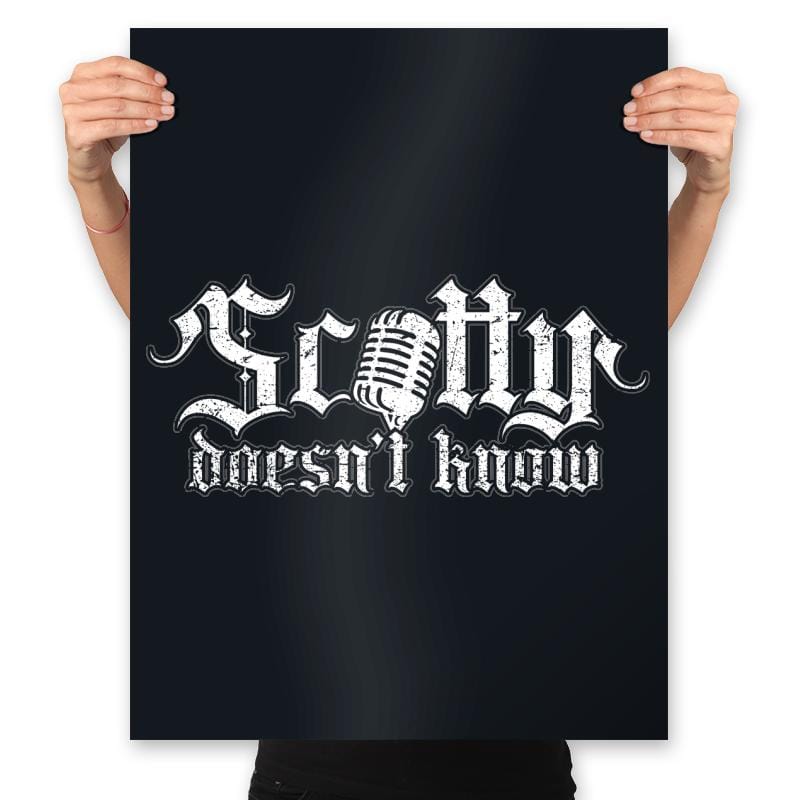 Scotty Doesn't Know - Prints Posters RIPT Apparel 18x24 / Black