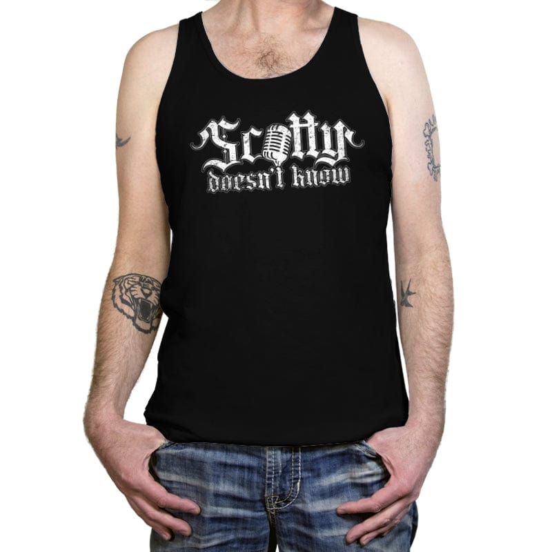 Scotty Doesn't Know - Tanktop Tanktop RIPT Apparel X-Small / Black