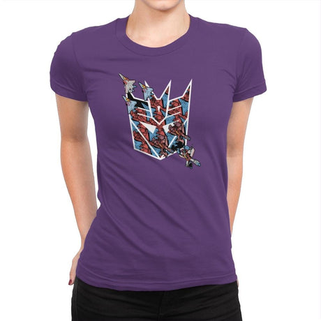 Screamer Tessellation - 80s Blaarg - Womens Premium T-Shirts RIPT Apparel Small / Purple Rush