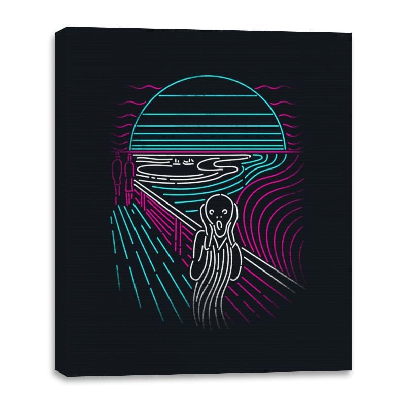 Screaming Neon - Canvas Wraps Canvas Wraps RIPT Apparel 16x20 / Black