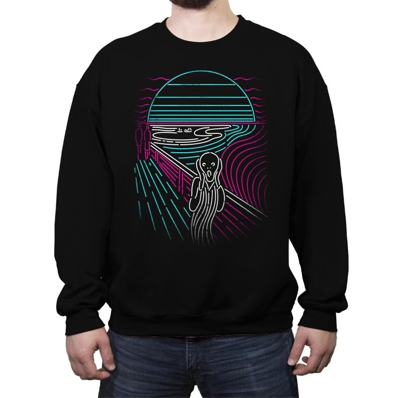 Screaming Neon - Crew Neck Sweatshirt Crew Neck Sweatshirt RIPT Apparel Small / Black