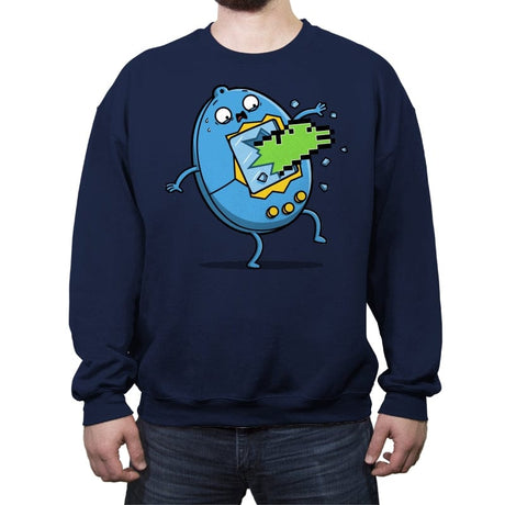 Screen Burster!  - Crew Neck Sweatshirt Crew Neck Sweatshirt RIPT Apparel Small / Navy