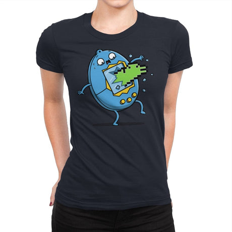 Screen Burster!  - Womens Premium T-Shirts RIPT Apparel Small / Midnight Navy