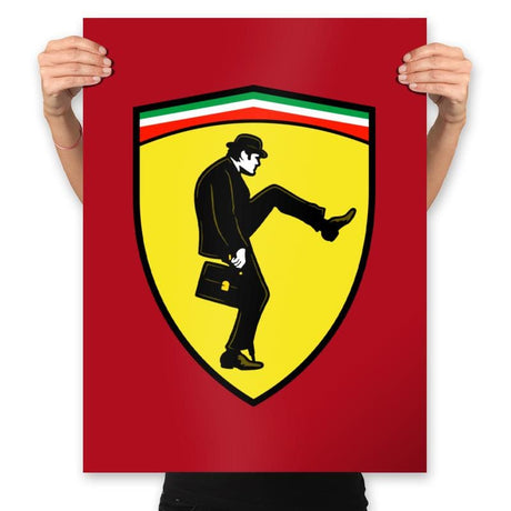 Scuderia Walk - Prints Posters RIPT Apparel 18x24 / Red