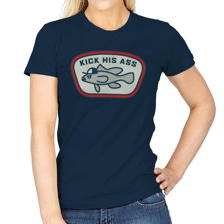 Sea Bass - Womens T-Shirts RIPT Apparel Small / Navy