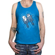 Sea Otters Holding Hands - Tanktop Tanktop RIPT Apparel X-Small / Teal