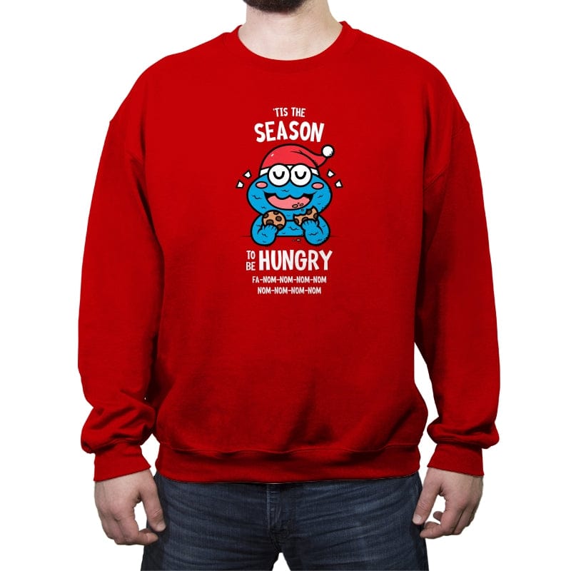 Season to be Hungry - Crew Neck Sweatshirt Crew Neck Sweatshirt RIPT Apparel Small / Red