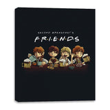 Second Breakfast's Friends - Canvas Wraps Canvas Wraps RIPT Apparel 16x20 / Black