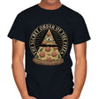 Secret Order of the Pizza - Illuminati Food - Mens T-Shirts RIPT Apparel Small / Black