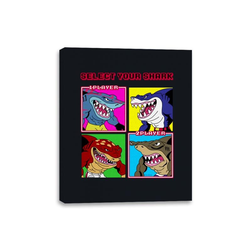 Select Your Shark - Canvas Wraps Canvas Wraps RIPT Apparel 8x10 / Black