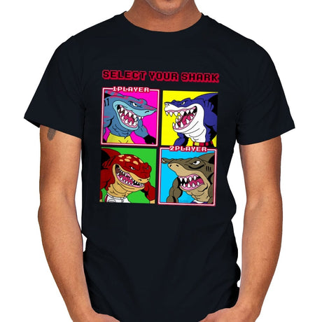 Select Your Shark - Mens T-Shirts RIPT Apparel Small / Black