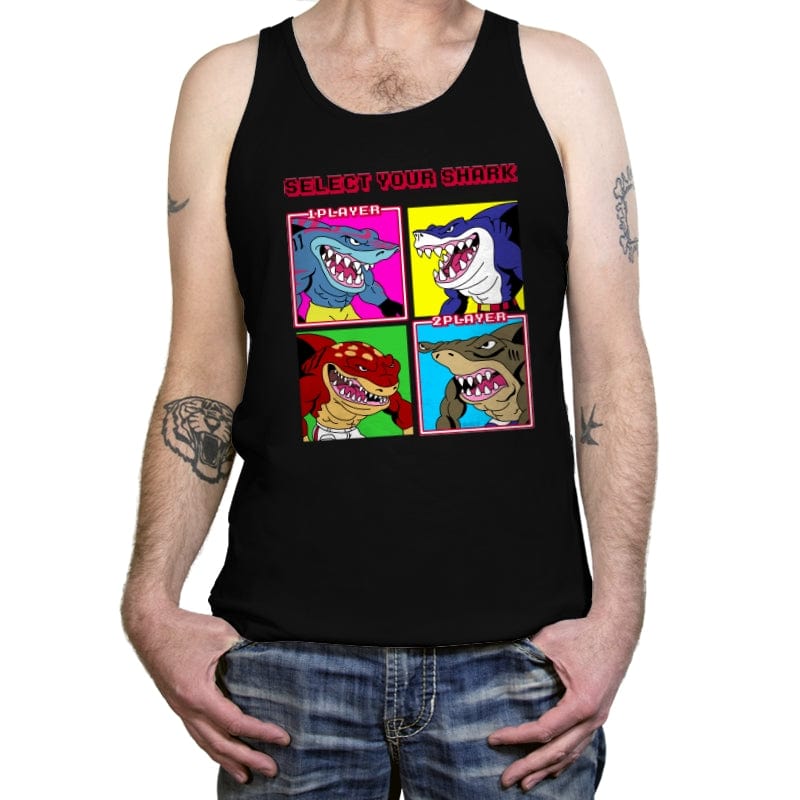 Select Your Shark - Tanktop Tanktop RIPT Apparel X-Small / Black