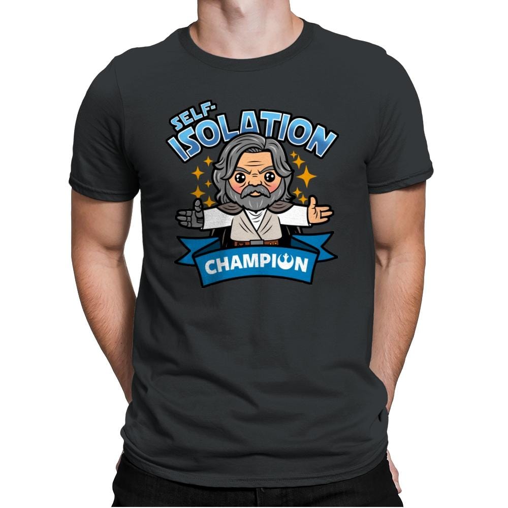 Self-Isolation Champion - Mens Premium T-Shirts RIPT Apparel Small / Heavy Metal