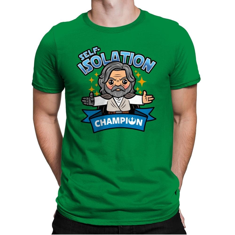 Self-Isolation Champion - Mens Premium T-Shirts RIPT Apparel Small / Kelly