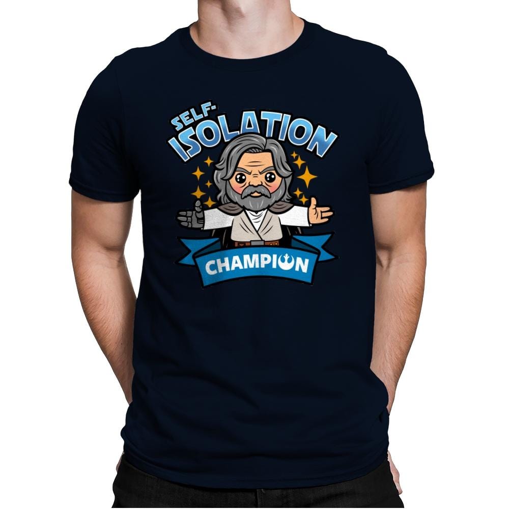 Self-Isolation Champion - Mens Premium T-Shirts RIPT Apparel Small / Midnight Navy