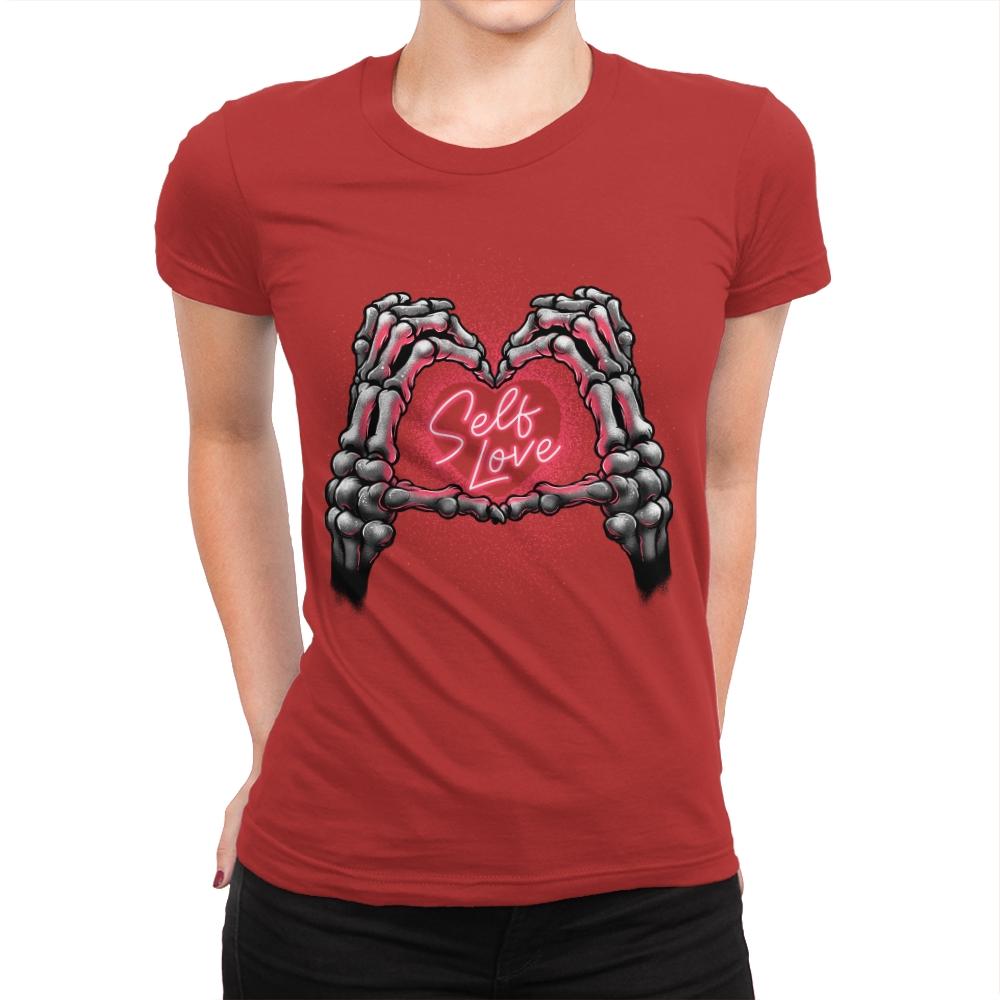 Self Love - Womens Premium T-Shirts RIPT Apparel Small / Red