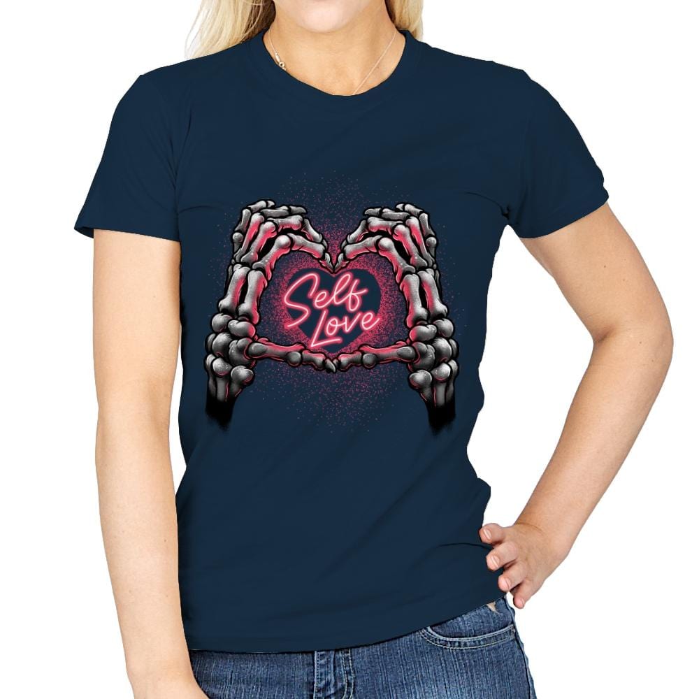 Self Love - Womens T-Shirts RIPT Apparel Small / Navy