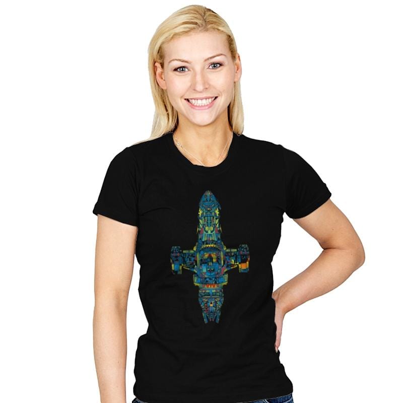 Serenity Mosaica - Womens T-Shirts RIPT Apparel Small / Black