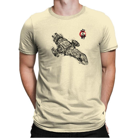 Serenity Sumi-E - Sumi Ink Wars - Mens Premium T-Shirts RIPT Apparel Small / Natural