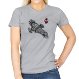 Serenity Sumi-E - Sumi Ink Wars - Womens T-Shirts RIPT Apparel Small / Sport Grey