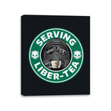 Serving Liber Tea - Canvas Wraps Canvas Wraps RIPT Apparel 11x14 / Black