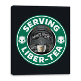 Serving Liber Tea - Canvas Wraps Canvas Wraps RIPT Apparel 16x20 / Black