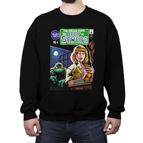 Sewer-Thing - Crew Neck Sweatshirt Crew Neck Sweatshirt RIPT Apparel Small / Black