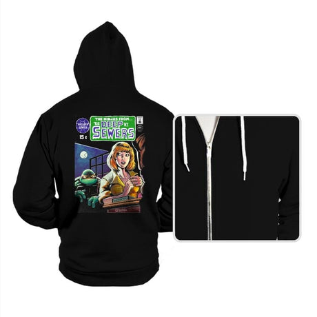 Sewer-Thing - Hoodies Hoodies RIPT Apparel Small / Black