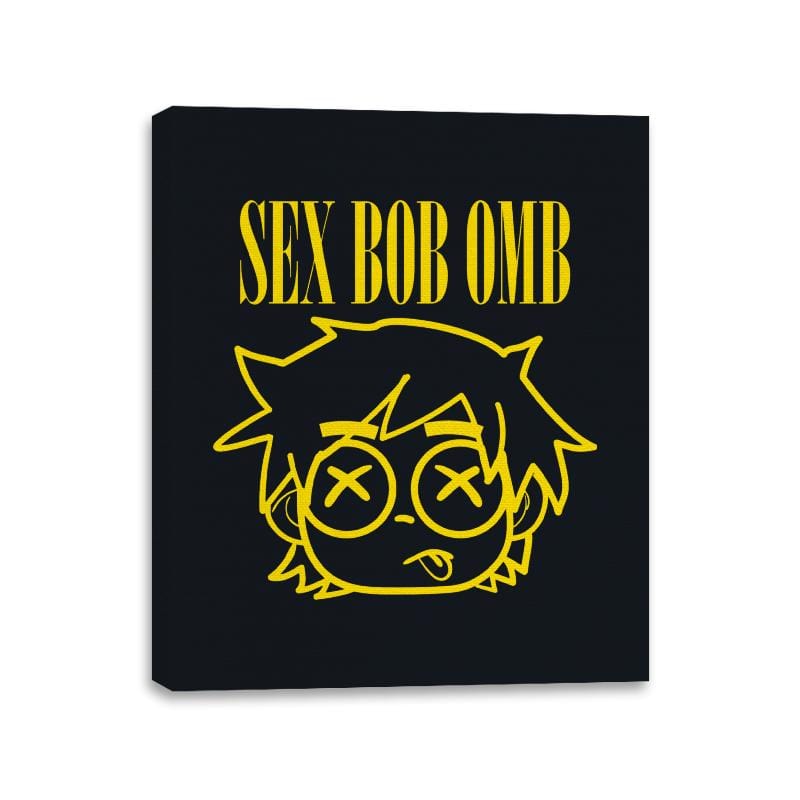 Sex Bob Omb - Canvas Wraps Canvas Wraps RIPT Apparel 11x14 / Black