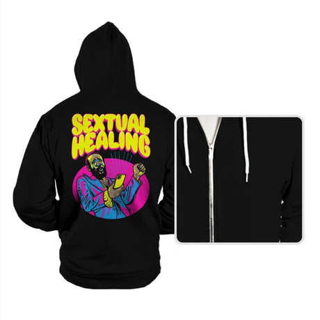 Sextual Healing - Hoodies Hoodies RIPT Apparel Small / Black