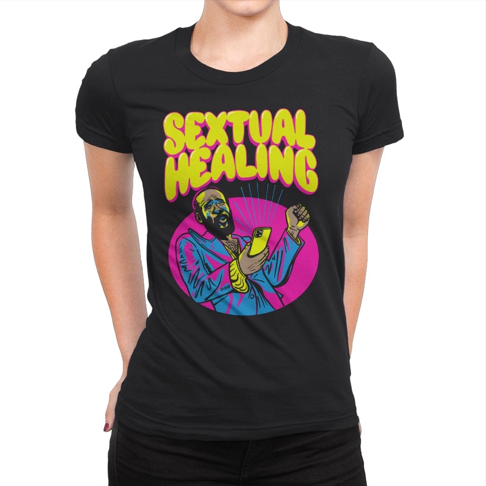 Sextual Healing - Womens Premium T-Shirts RIPT Apparel Small / Black