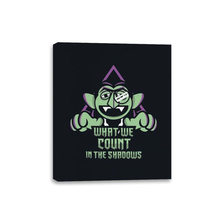 Shadow Count - Canvas Wraps Canvas Wraps RIPT Apparel 8x10 / Black