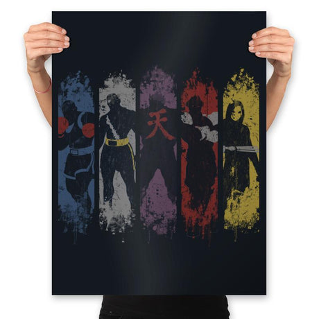 SHADOW FOES - Prints Posters RIPT Apparel 18x24 / Black