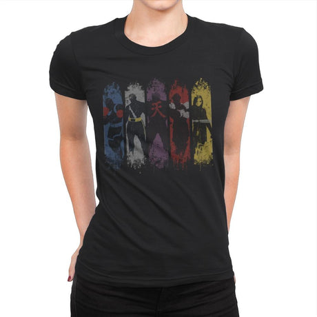 SHADOW FOES - Womens Premium T-Shirts RIPT Apparel Small / Black