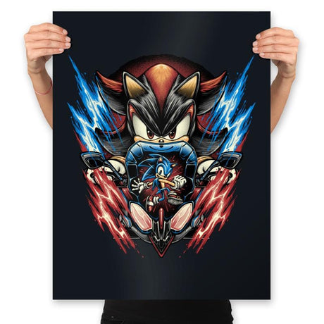 Shadow of Speed - Prints Posters RIPT Apparel 18x24 / Black