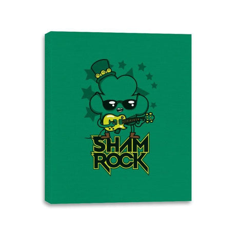 Shamrock - Canvas Wraps Canvas Wraps RIPT Apparel 11x14 / Kelly Green