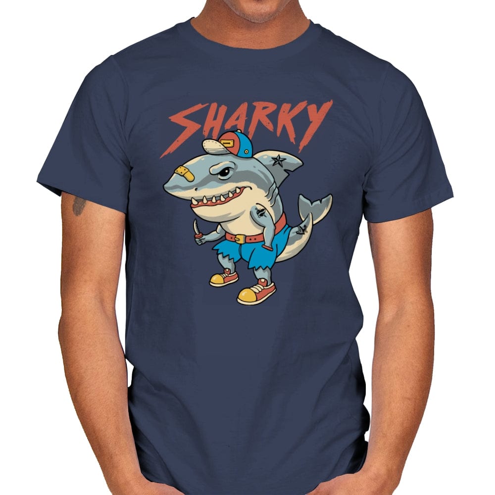 Sharky Boy - Mens T-Shirts RIPT Apparel Small / Navy