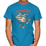 Sharky Boy - Mens T-Shirts RIPT Apparel Small / Sapphire