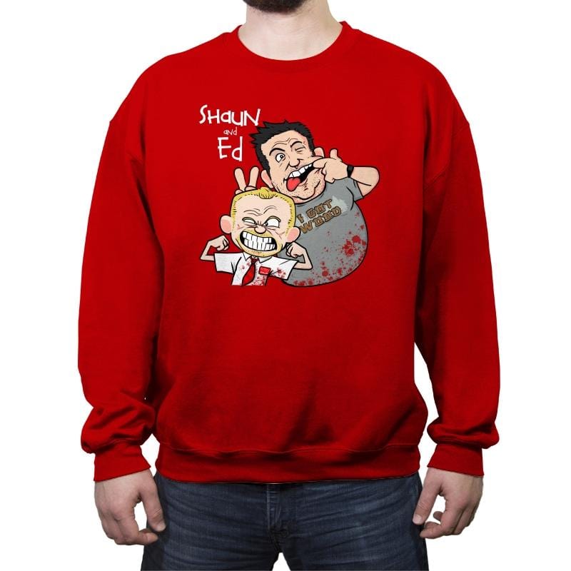 Shaun and Ed Goof - Crew Neck Sweatshirt Crew Neck Sweatshirt RIPT Apparel Small / Red