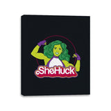 She Huck - Canvas Wraps Canvas Wraps RIPT Apparel 11x14 / Black