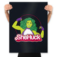 She Huck - Prints Posters RIPT Apparel 18x24 / Black