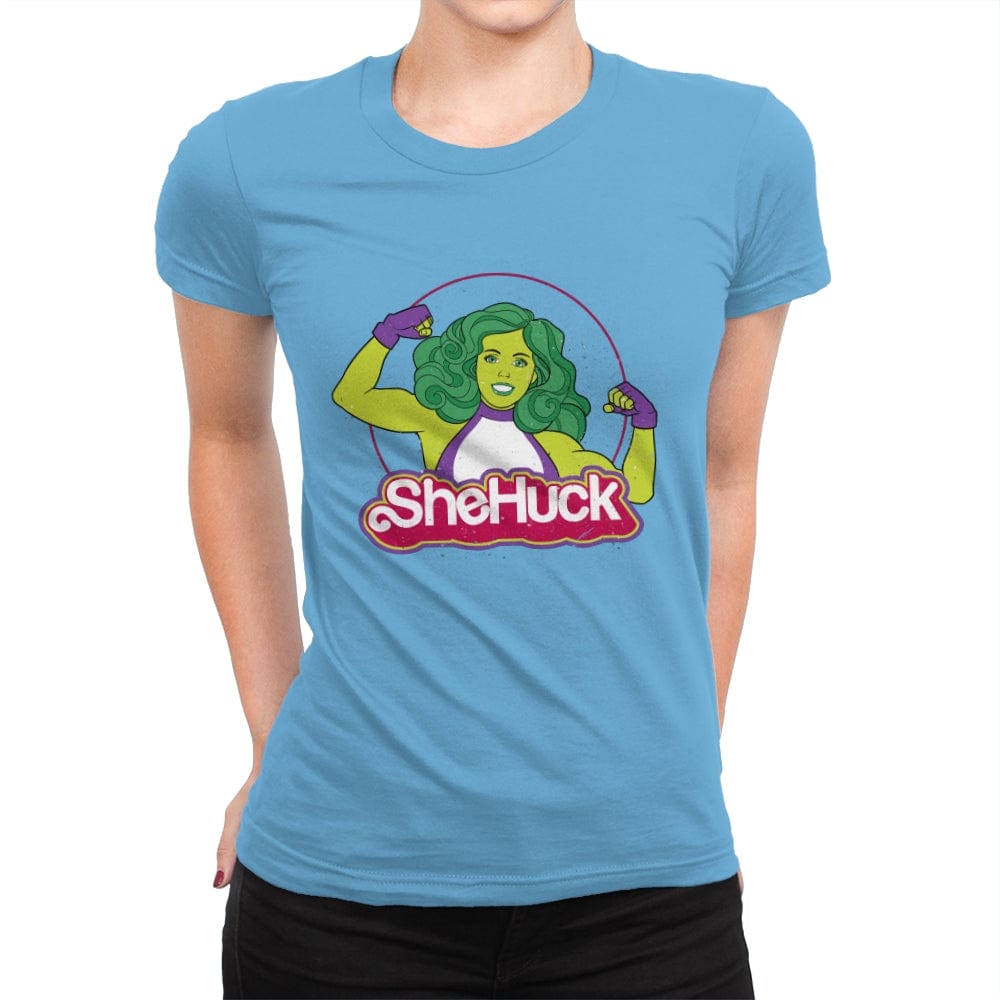 She Huck - Womens Premium T-Shirts RIPT Apparel Small / Turquoise