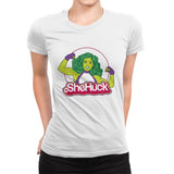 She Huck - Womens Premium T-Shirts RIPT Apparel Small / White