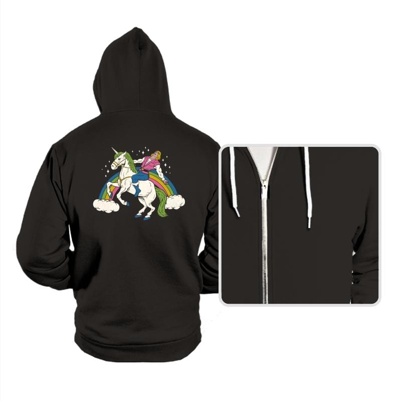 She-Man! - Hoodies Hoodies RIPT Apparel Small / Black