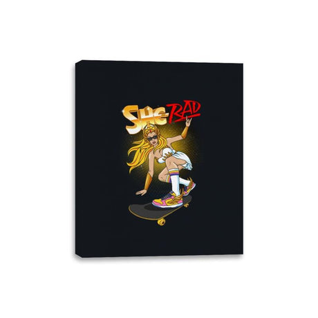 She Rad - Canvas Wraps Canvas Wraps RIPT Apparel 8x10 / Black