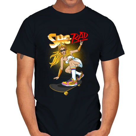 She Rad - Mens T-Shirts RIPT Apparel Small / Black